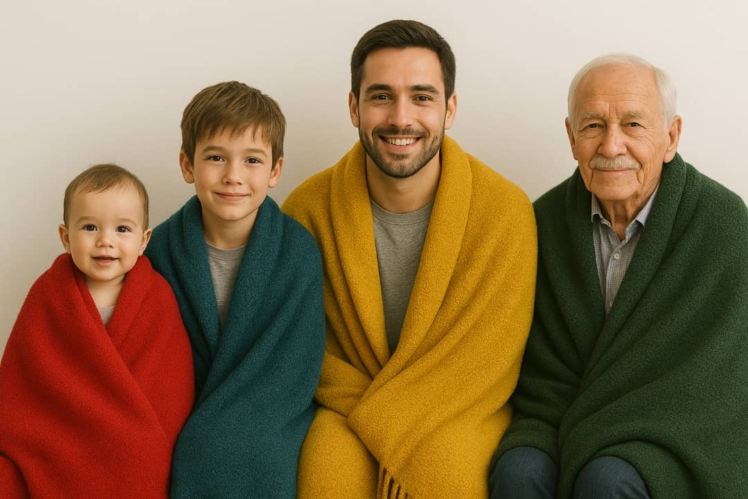 دليل مقاسات وأوزان البطانيات المناسبة للفئات العمرية المختلفة